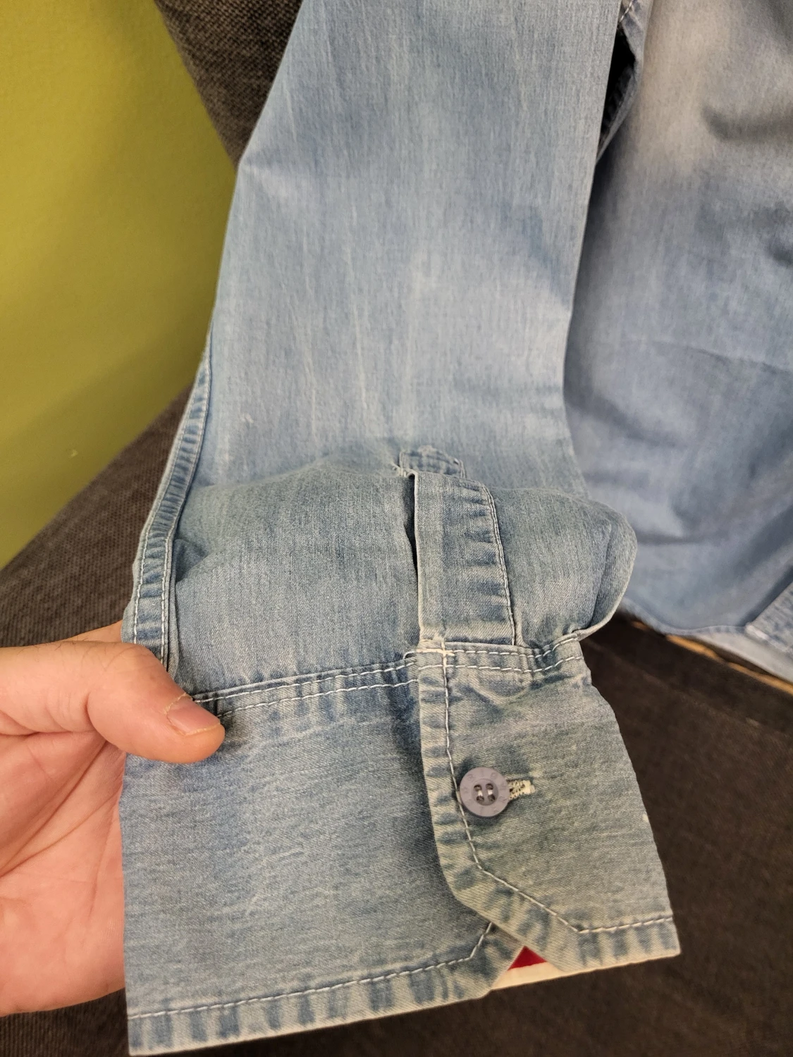 Ljusblå jeansskjorta från Big Star - 5