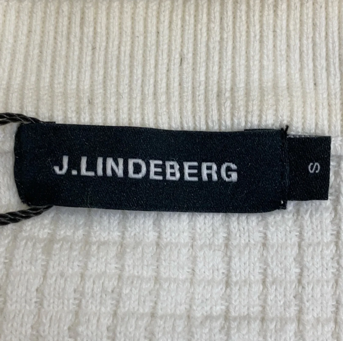 Vit/beige stickad tröja från J.Lindeberg - 3