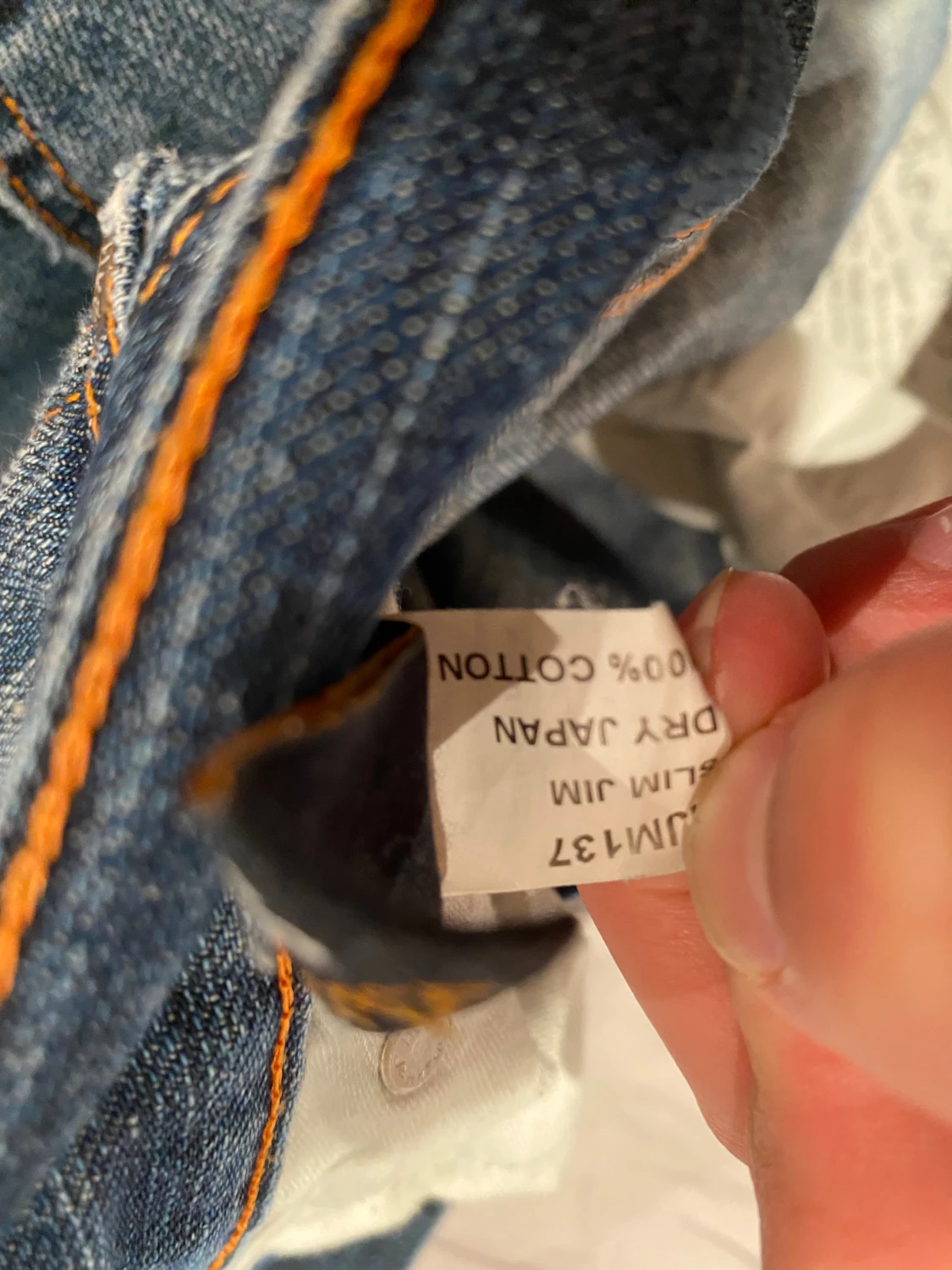 Nudie Jeans Slim Jim Dry Japan blå - 3