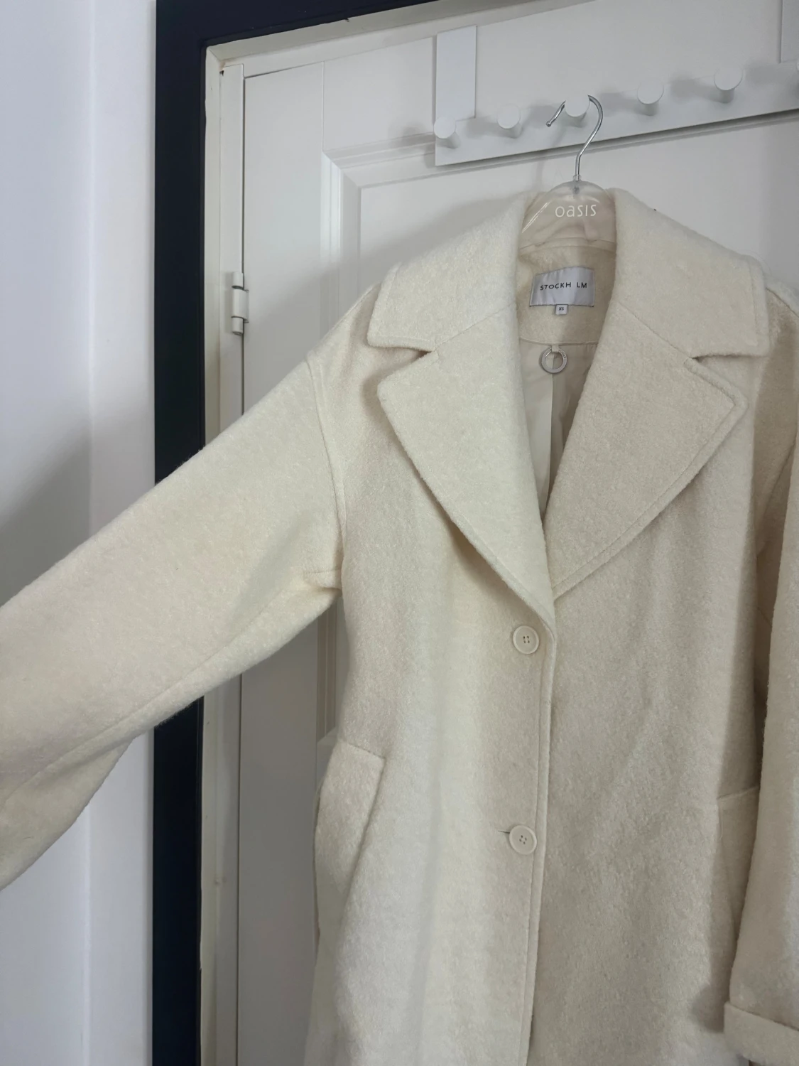 Vit ullkappa från STOCKH LM - skickar idag  - 1