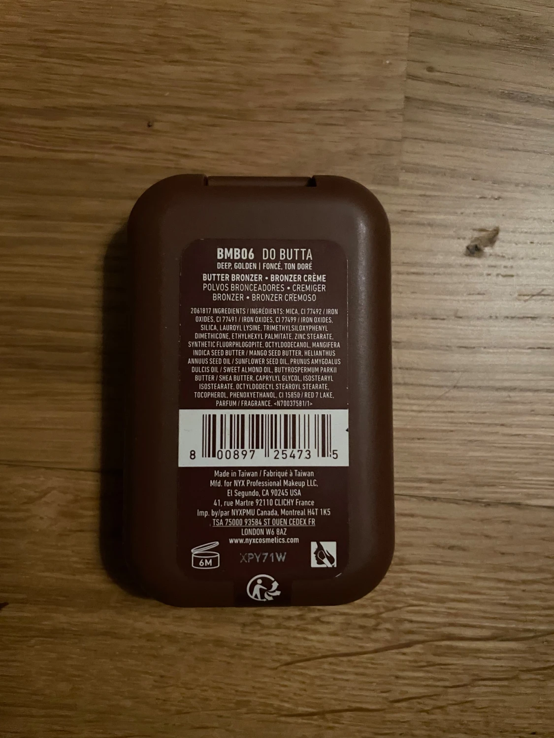 NYX Buttermelt Bronzer Deep Golden - 1