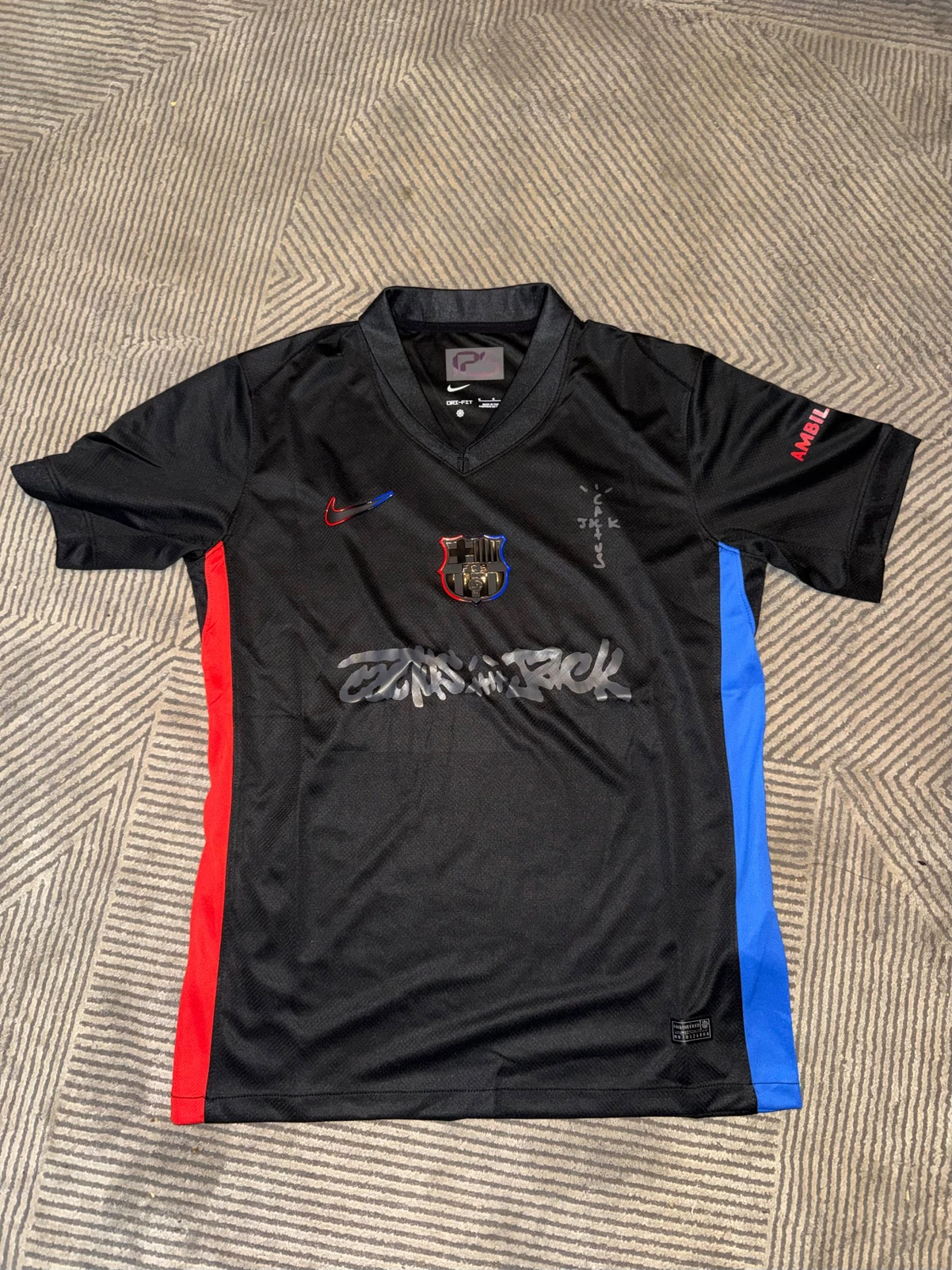 Svart FC Barcelona x Nike fotbollströja