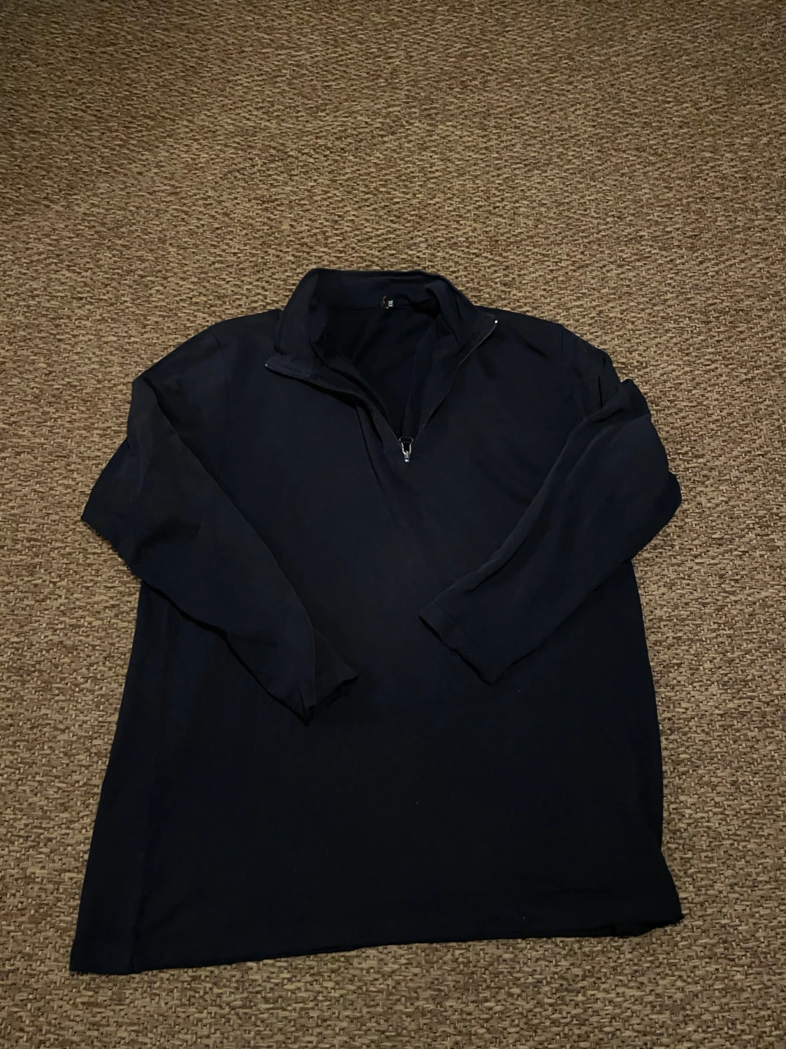 Marinblå half zip tröja Oscar Jacobson