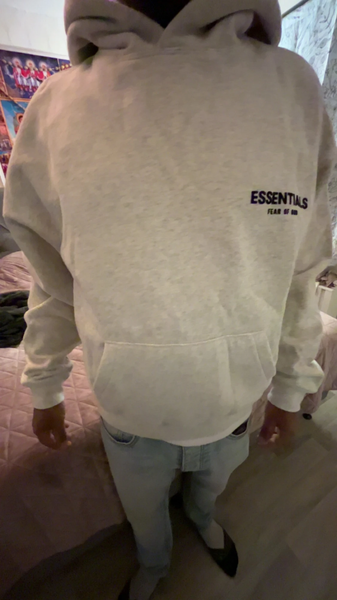 Essentials Fear of God vit hoodie oanvänd ny med prislapp - 6