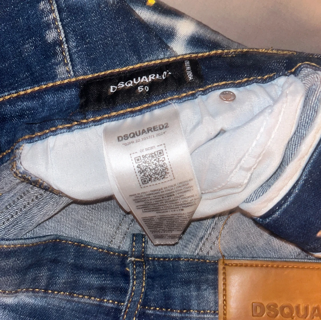 Dsquared2 blå distressed jeans herr - 3