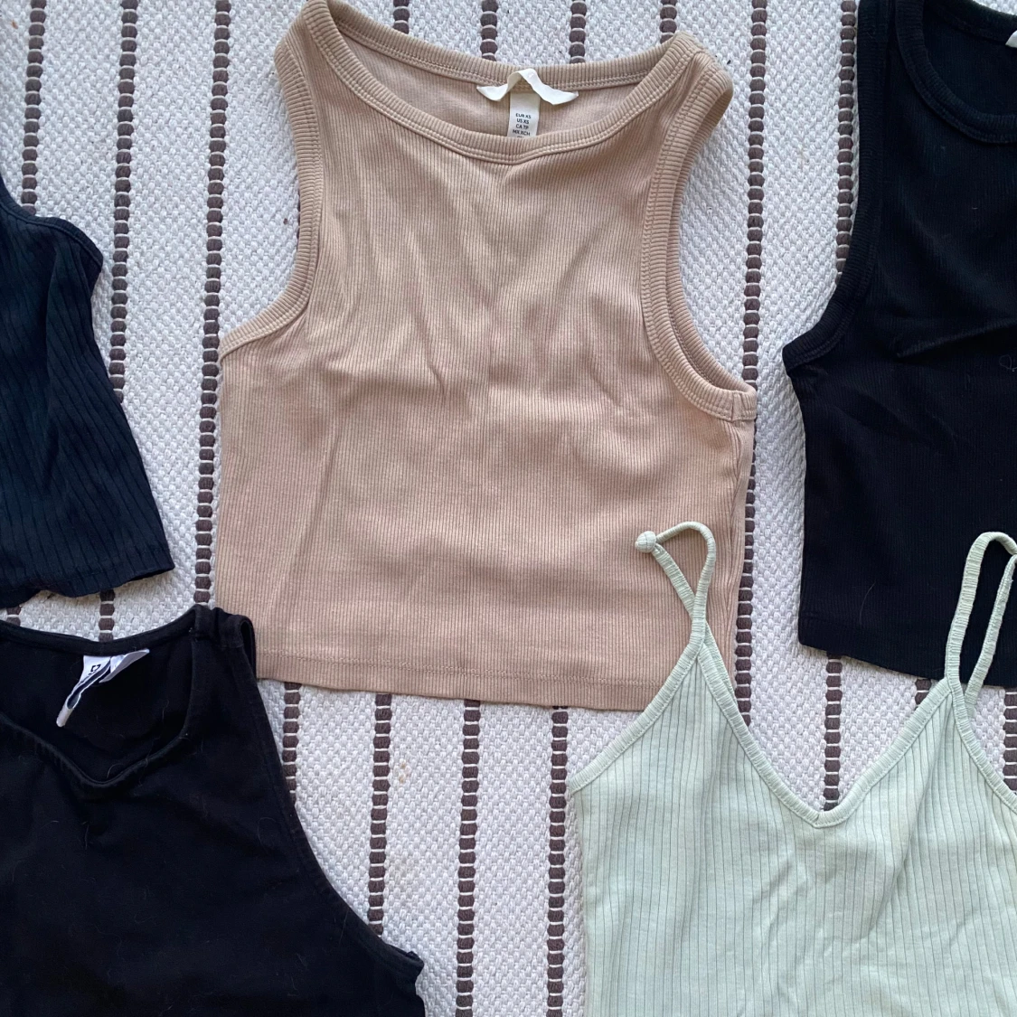 Fem croppade  linnen XS - 2