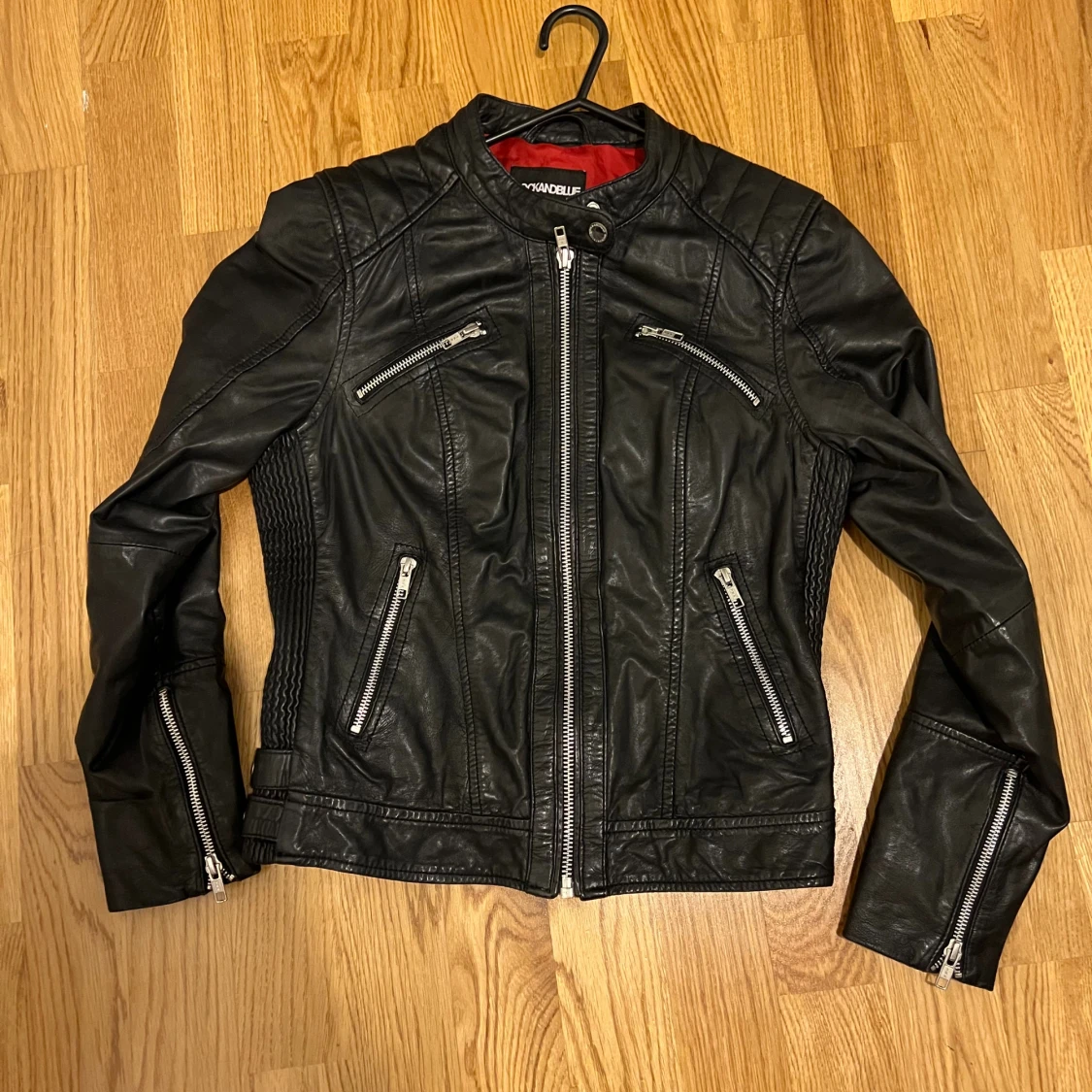 Svart skinnjacka Rockandblue 36
