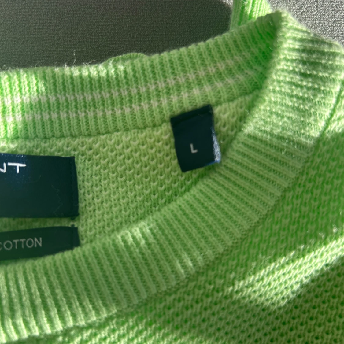 Ljusgrön bomullströja från GANT - 3