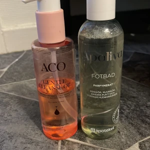 ACO Gentle Cleanse Oil rengöringsolja och fotbad olja - Säljer endast paketpris. Hur mycket av produkten som finns kvar visas på bilden :)
