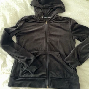 Mörkbrun velour hoodie från Gina Tricot - Säljer en mörkbrun hoodie i mjuk velour från Gina Tricot, storlek XS. Tröjan har huva, dragkedja framtill och två fickor. Långärmad och med ribbade muddar vid ärmslut och nederkant. Perfekt för chill dagar och streetstyle.