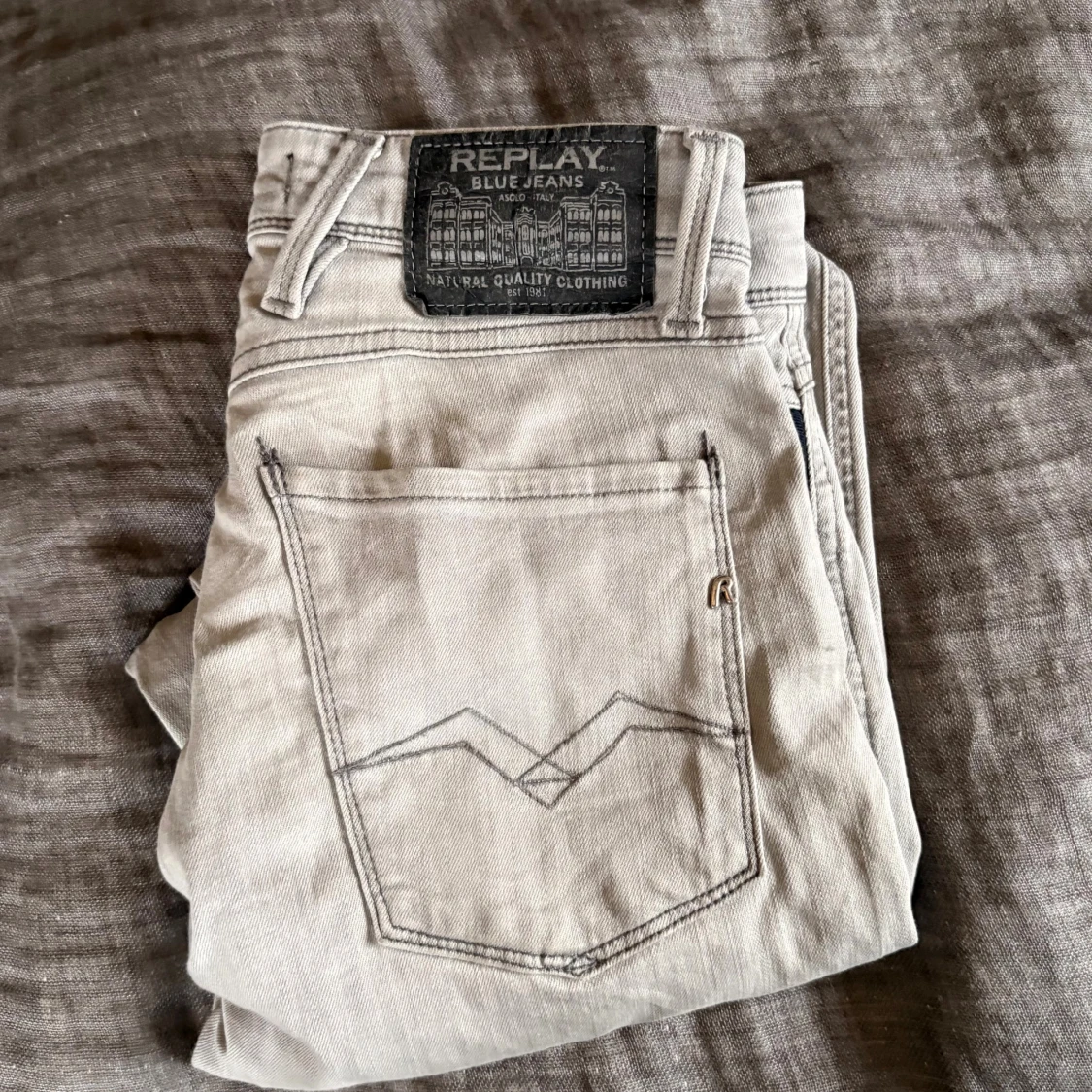 Replay ljusgrå slim jeans - 3