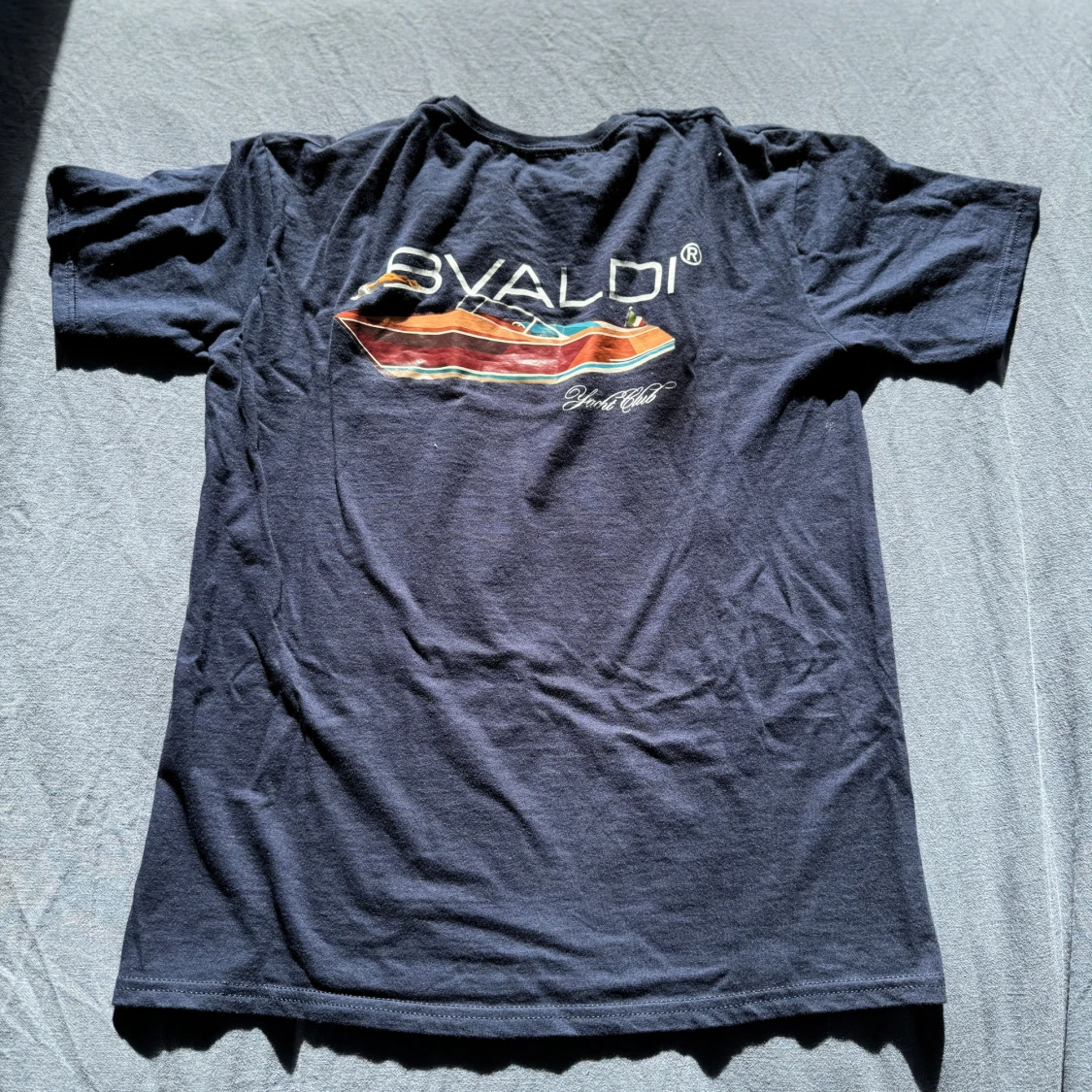 Marinblå Bvaldi Yacht Club t-shirt - 2