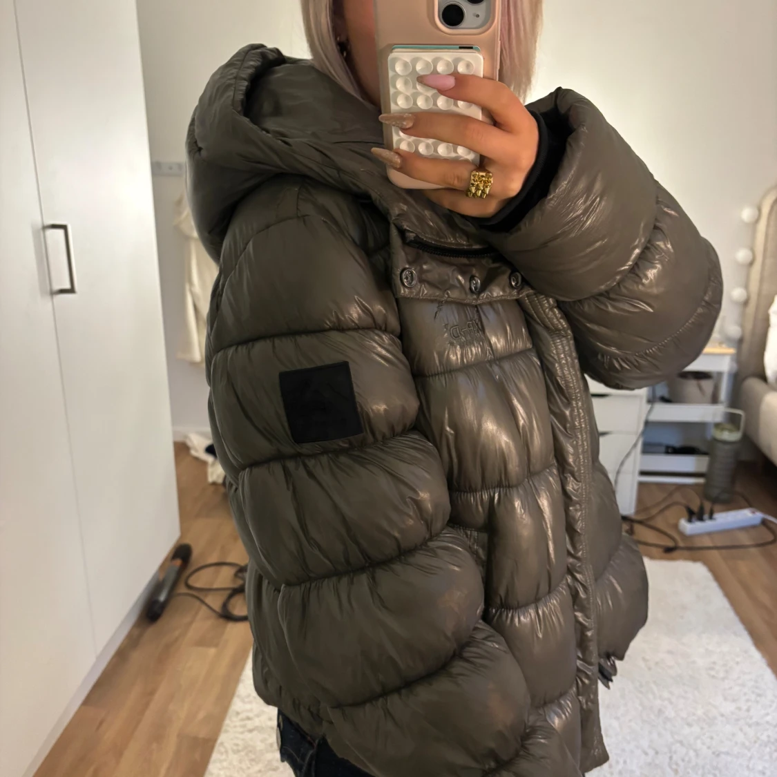 Grå pufferjacka från Superdry XP-D - 1