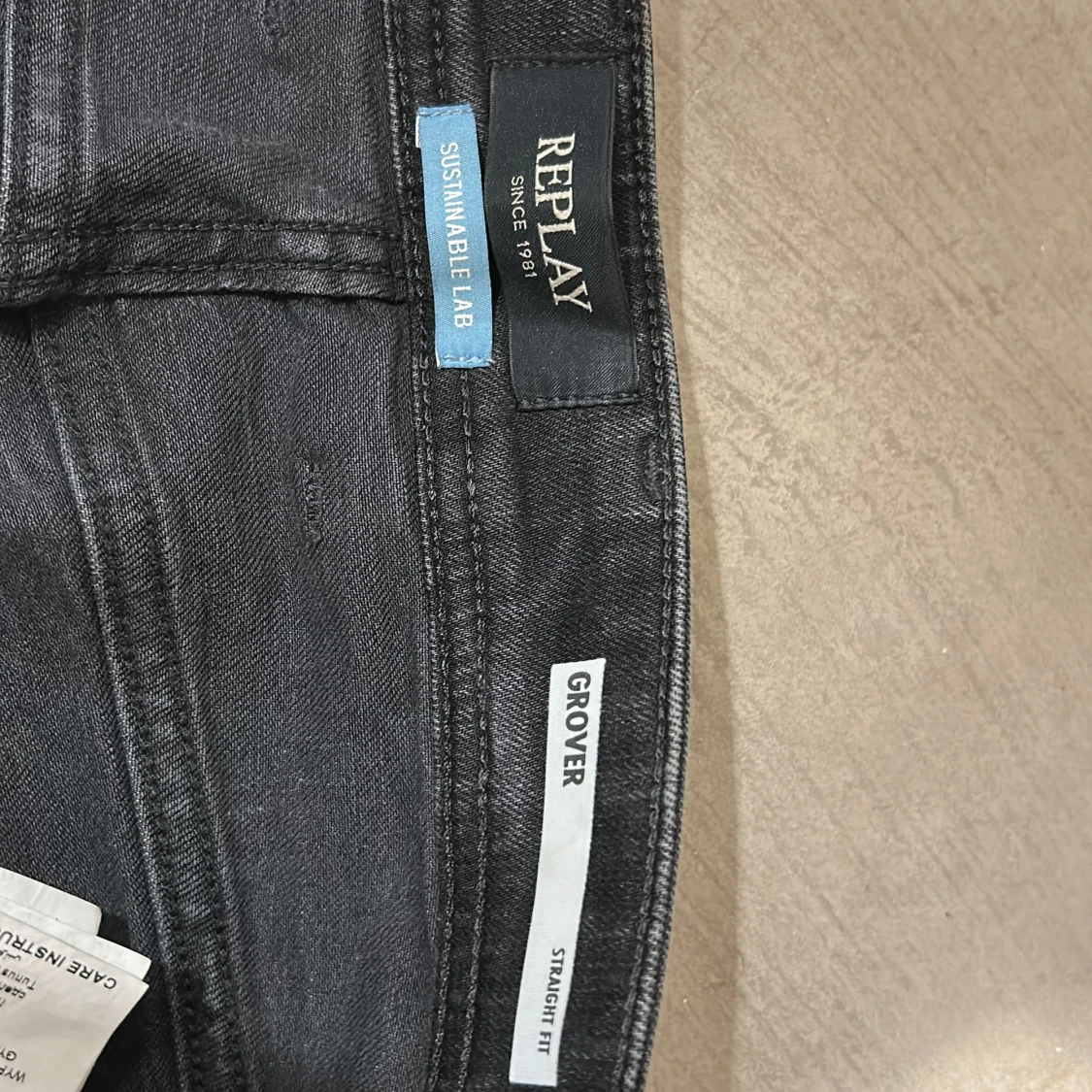 Replay Grover svarta jeans straight fit - 2