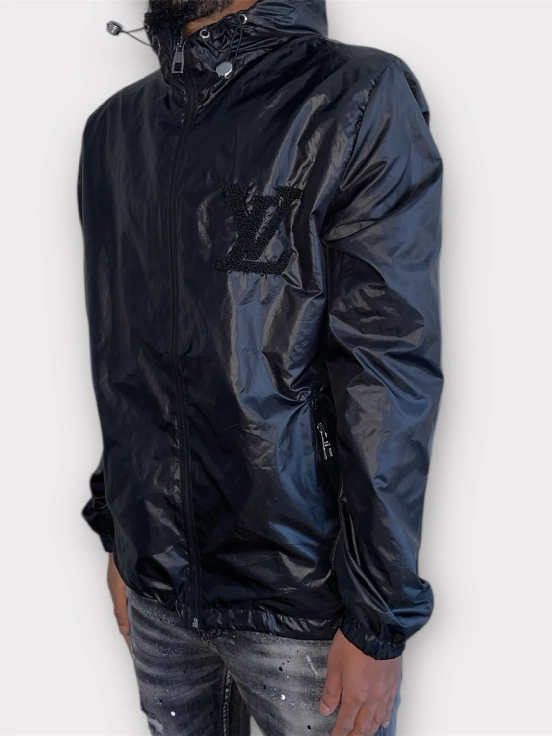 L.V vindjacka-Strl XL-Svart - 1