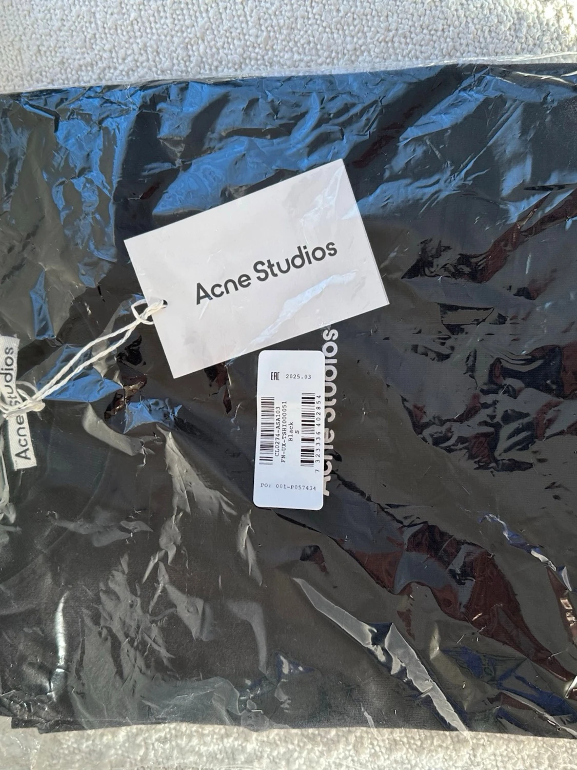 Svart Acne Studios t-shirt i bomull - 3