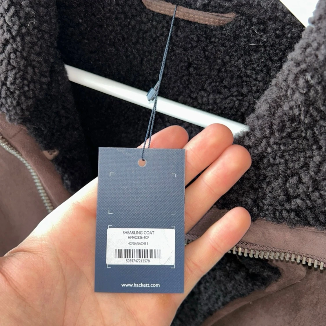 Ny hackett shearlingjacka - 4
