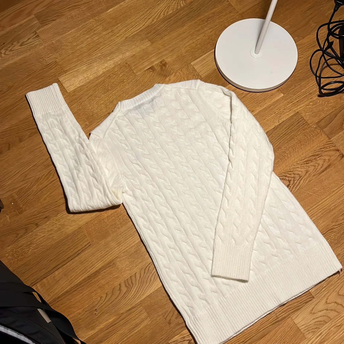 Vit kabelstickad tröja Polo Ralph Lauren - 1