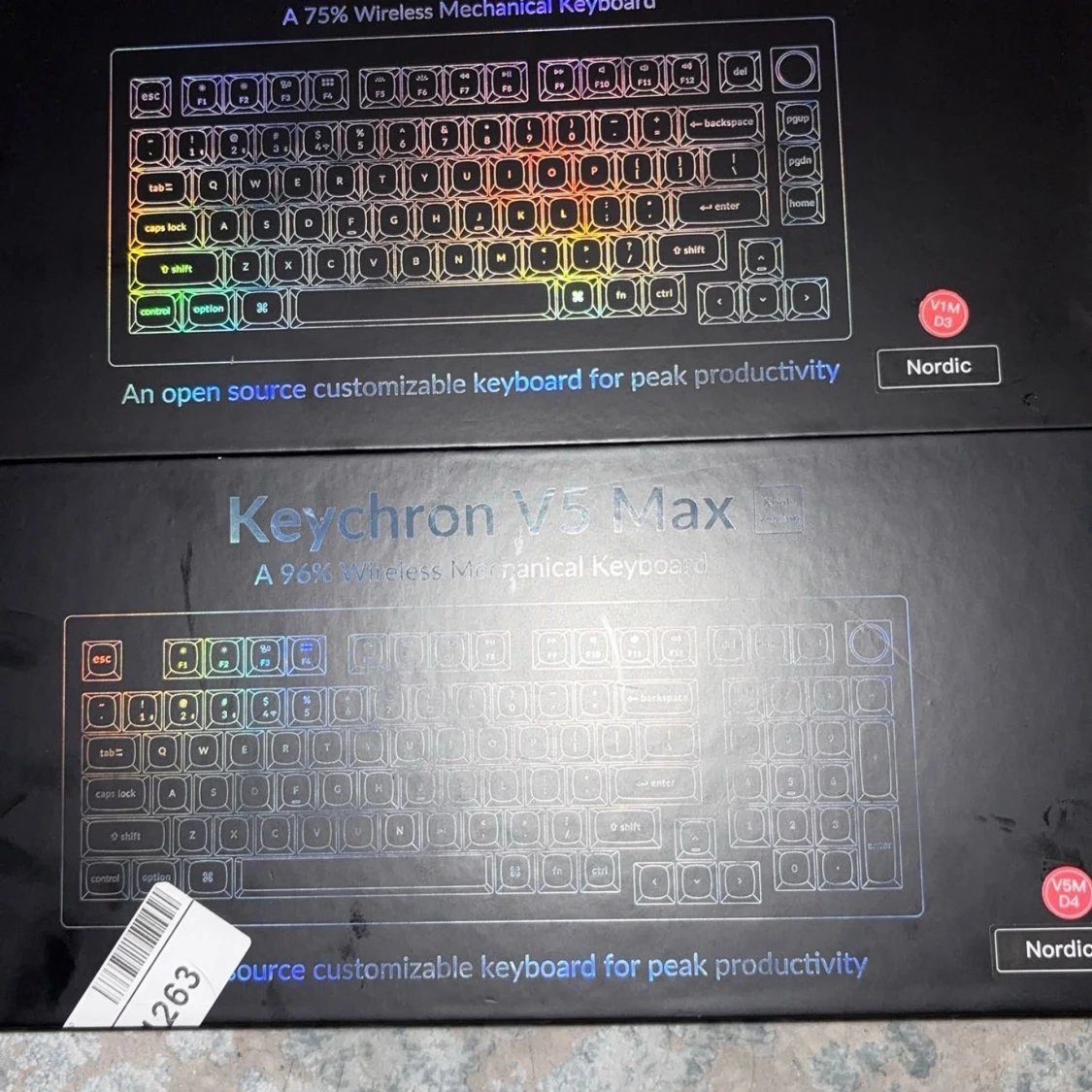 Keychron V1 Max & V5 Max Wireless Mechanical Keyboards