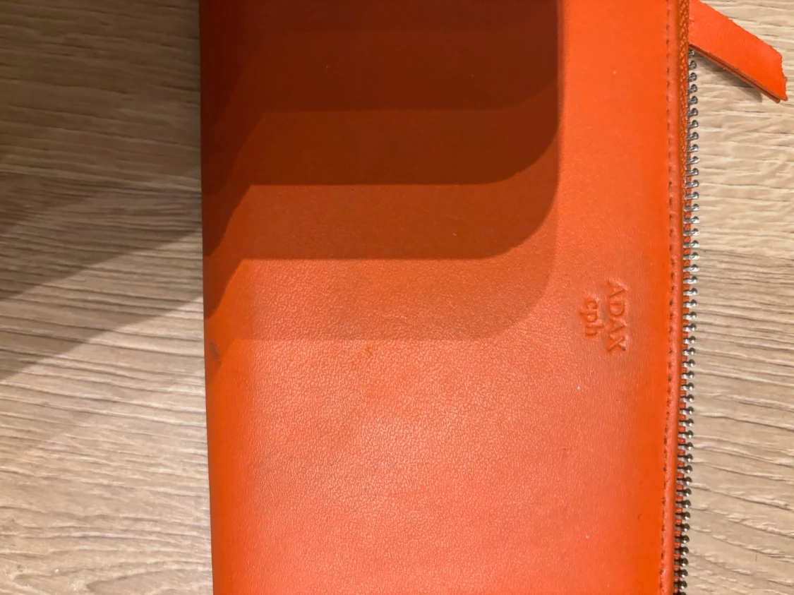 Orange skinnplånbok, Adax - 4