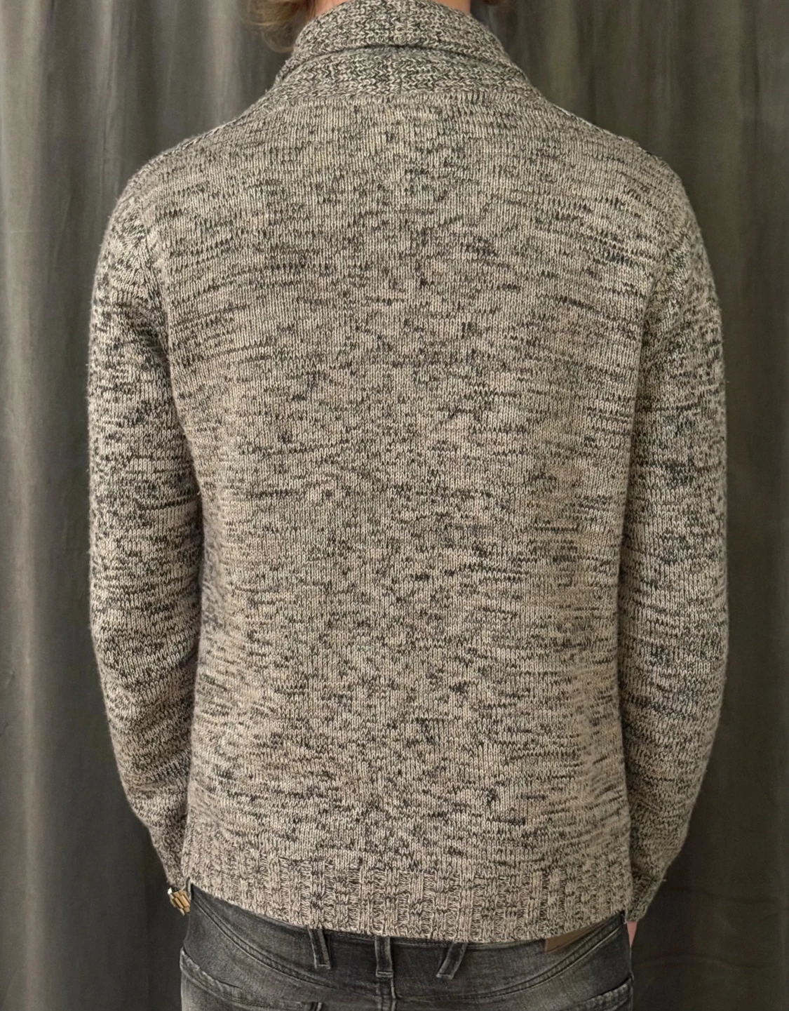 Grå stickad kofta från Tom Tailor - 2