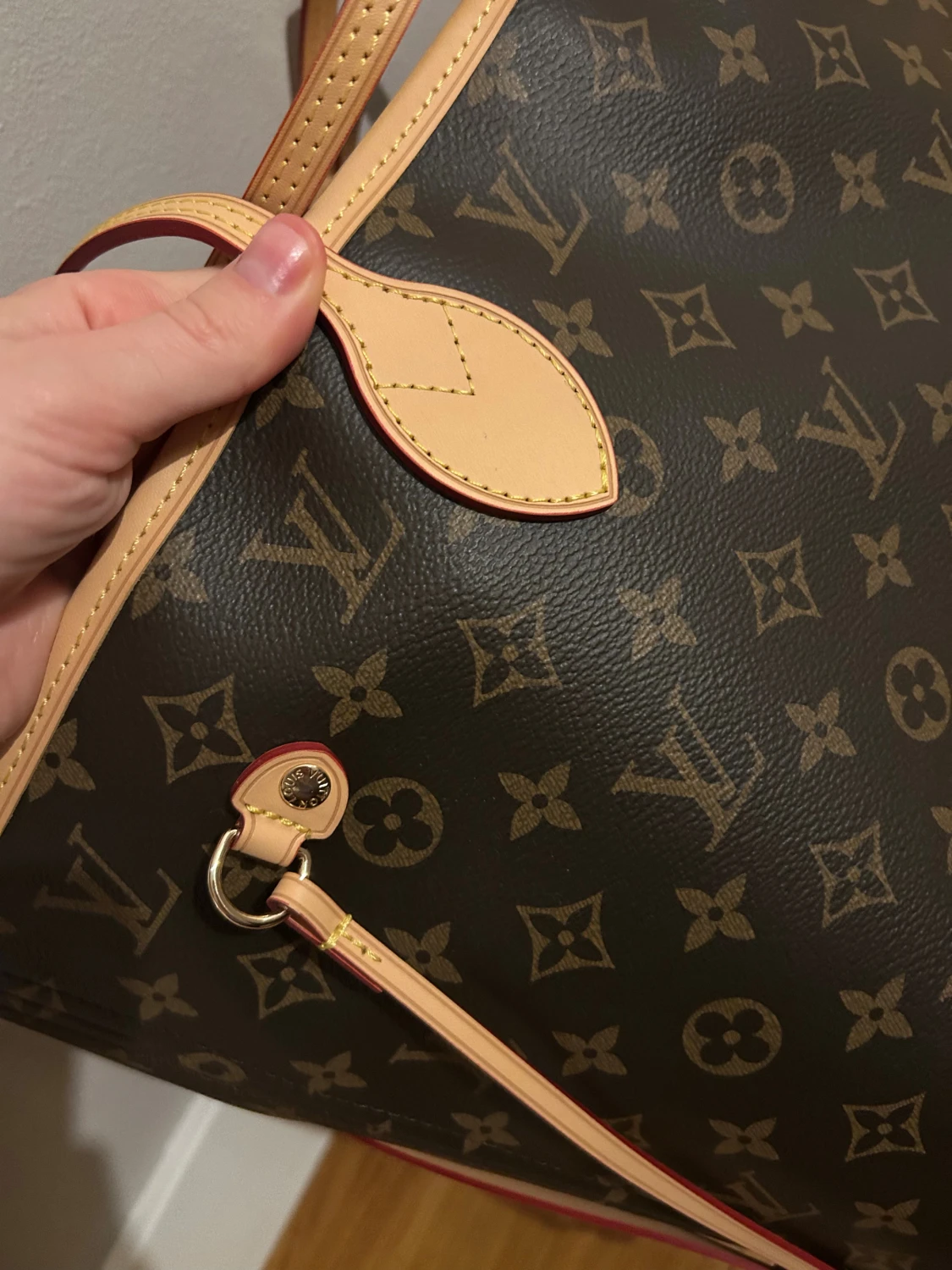 Läder monogram väska - 2