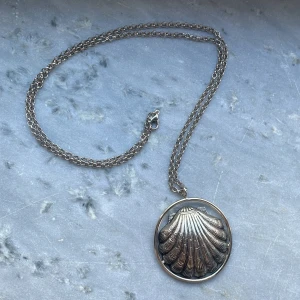 Halsband med berlock - Silverfärgat halsband med stor berlock💕