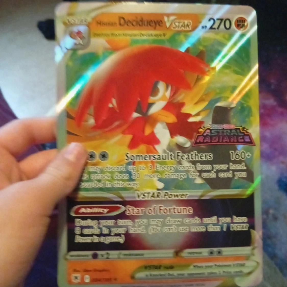 Hisuian Decidueye VSTAR error i produktionen tar bud