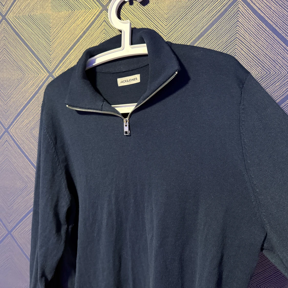 Mörkblå half zip tröja Jack & Jones - 1