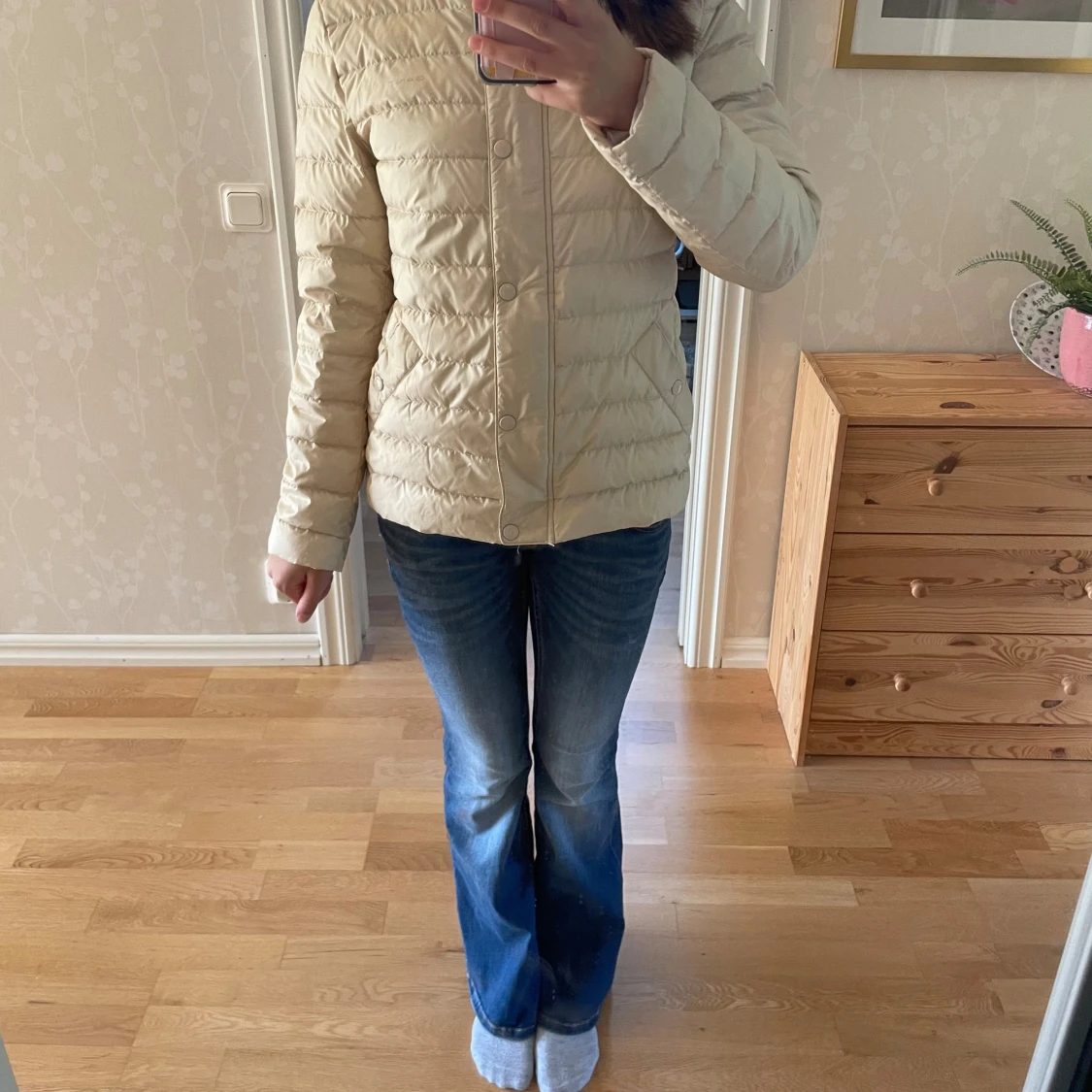 Beige dunjacka från Gant - 1