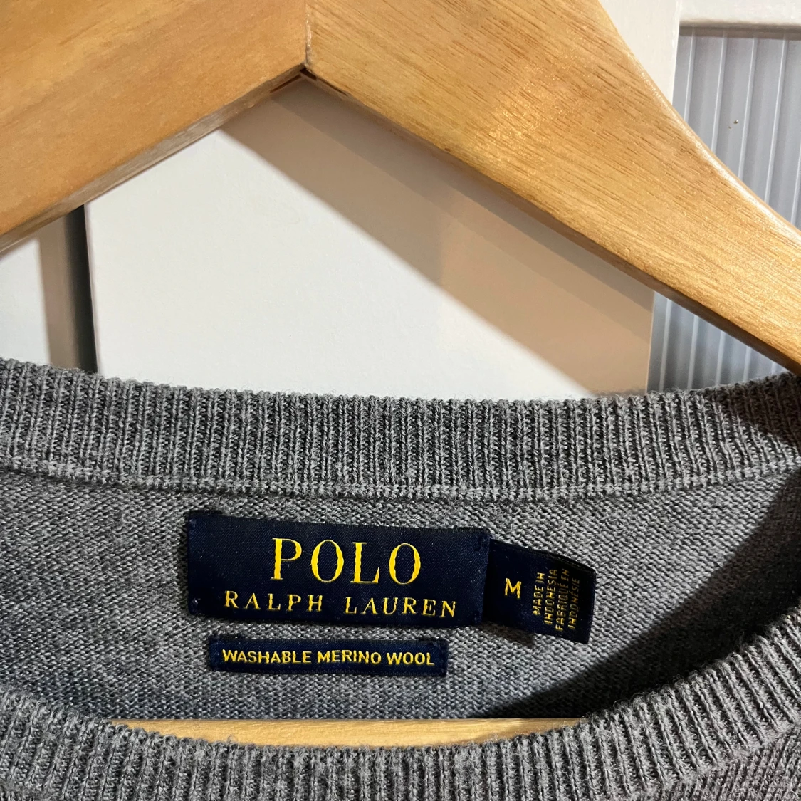 Polo Ralph Lauren merinoull rund hals finstickad tröja - 3