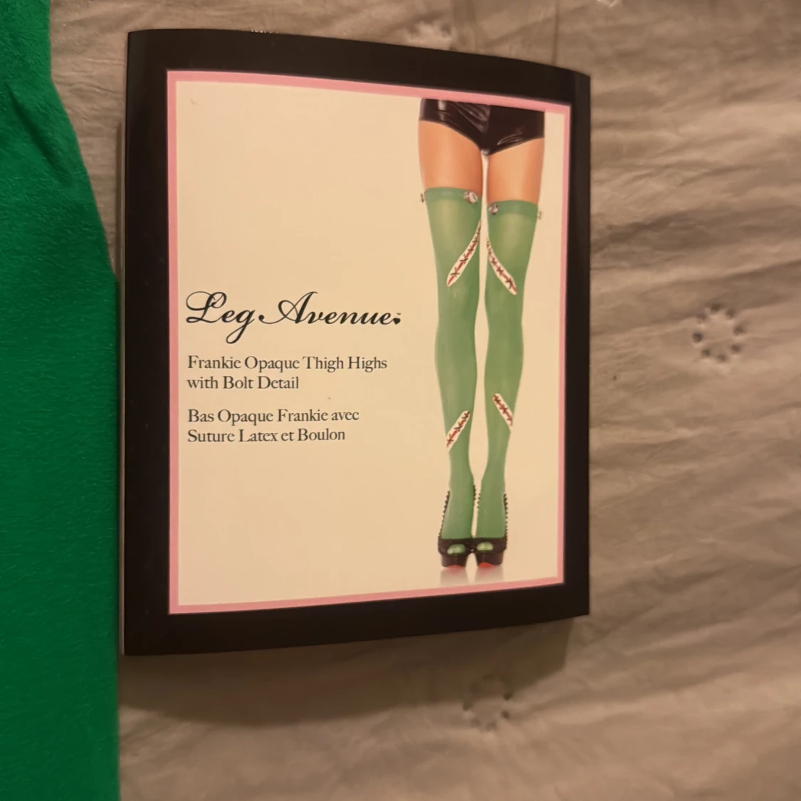 Gröna lårhöga strumpor Leg Avenue - 1