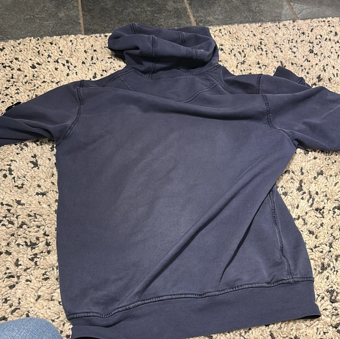 Mörkblå hoodie från Stone Island Junior - 4