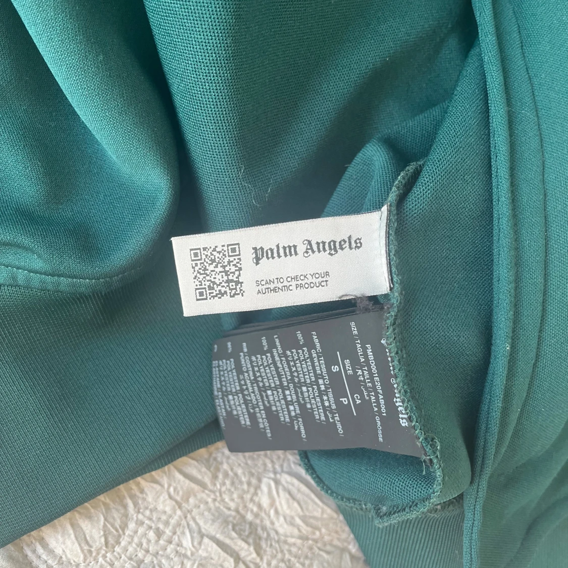 Grön Palm Angels zip-tröja S - 3