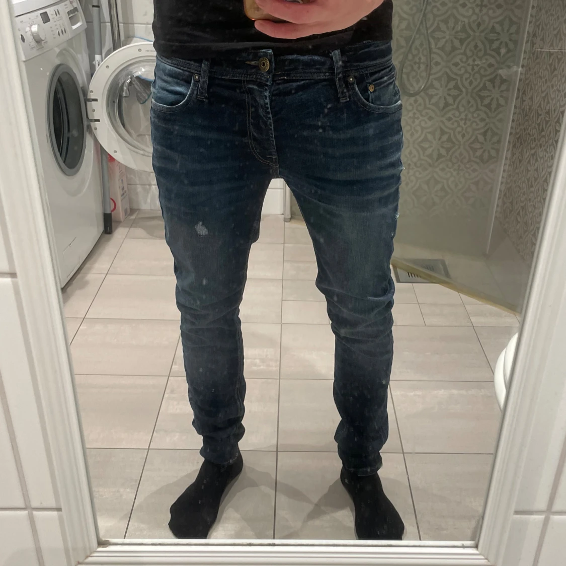 Mörkblå skinny jeans Jack & Jones - 3