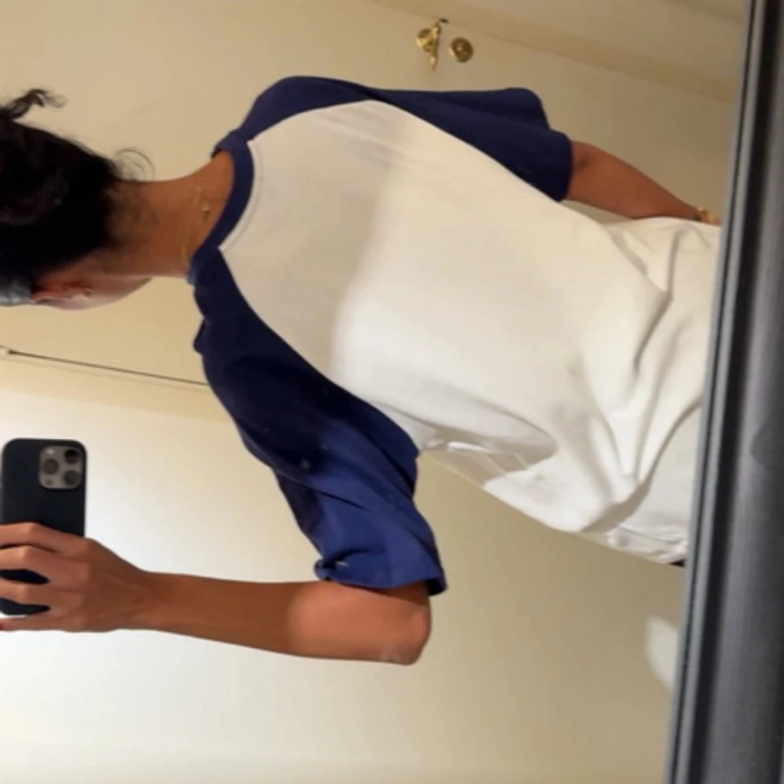 Vit och marinblå t-shirt Studio NY - 1