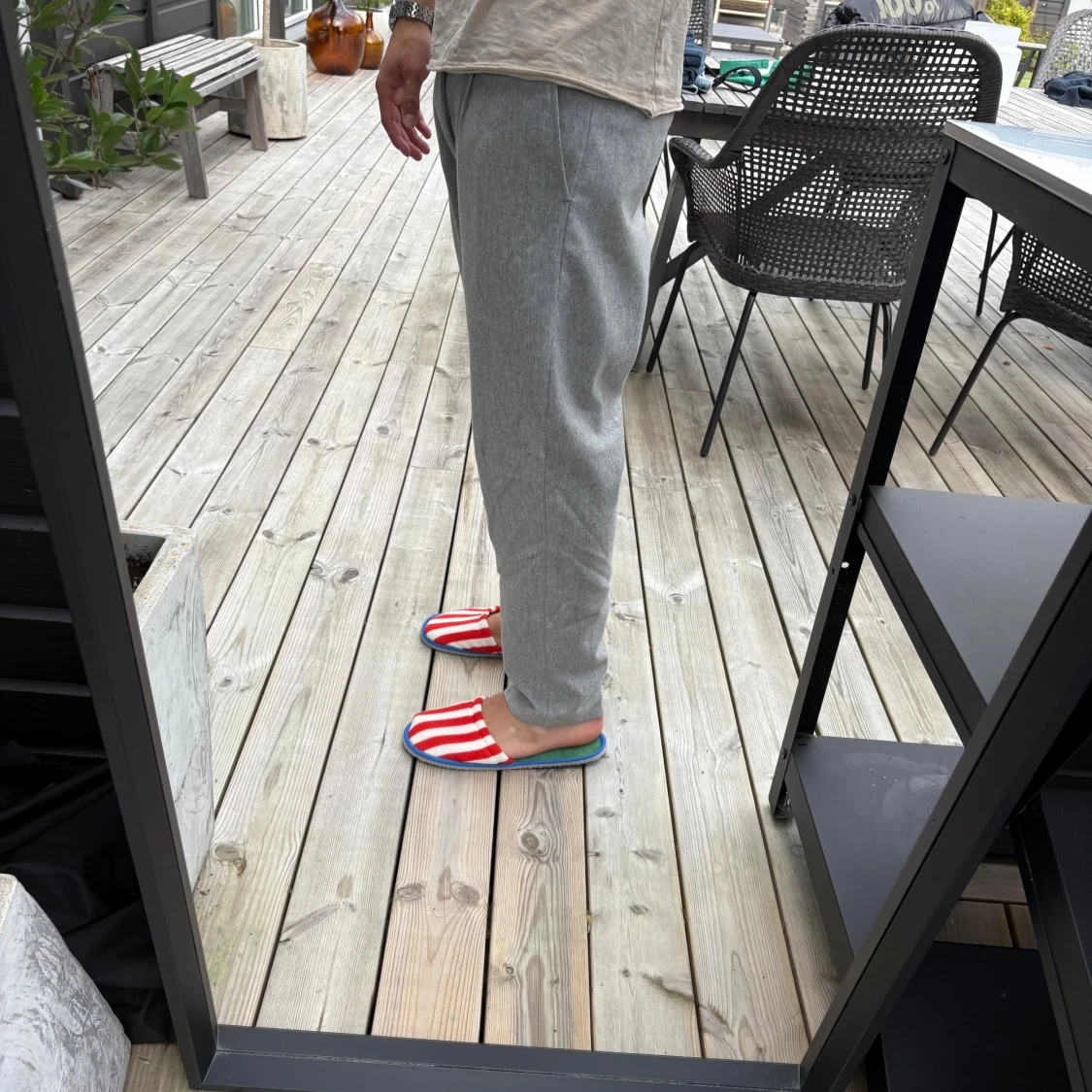 Grå kostymbyxor från NN07, 32/34 - 1