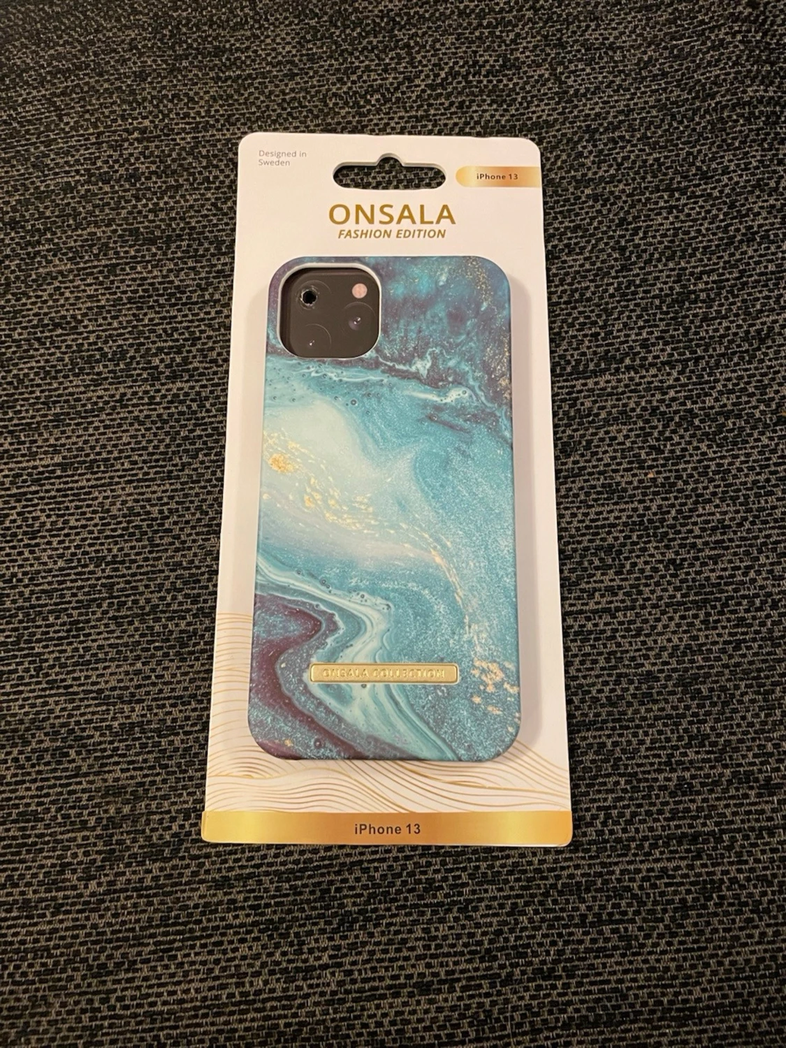 Mobilskal iphone 13 Onsala soft blue sea marble
