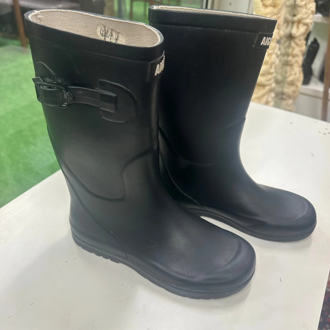 Svarta gummistövlar från Aigle - 1