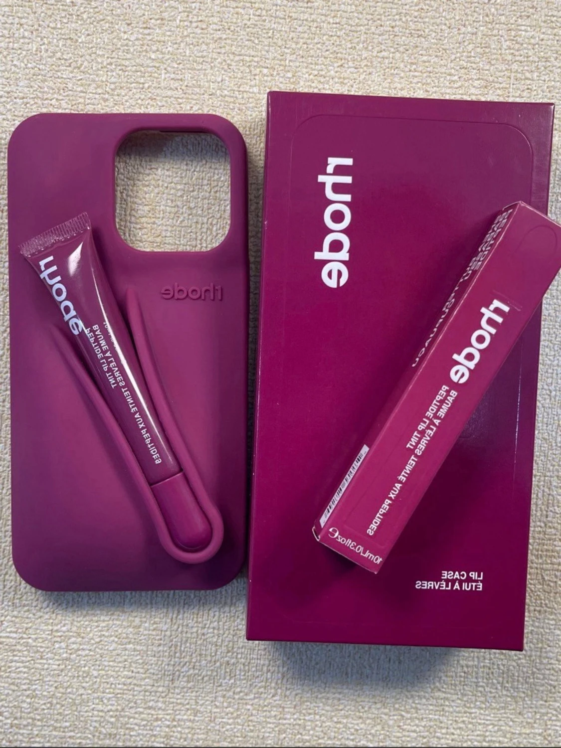 Rhode skal och lipptint