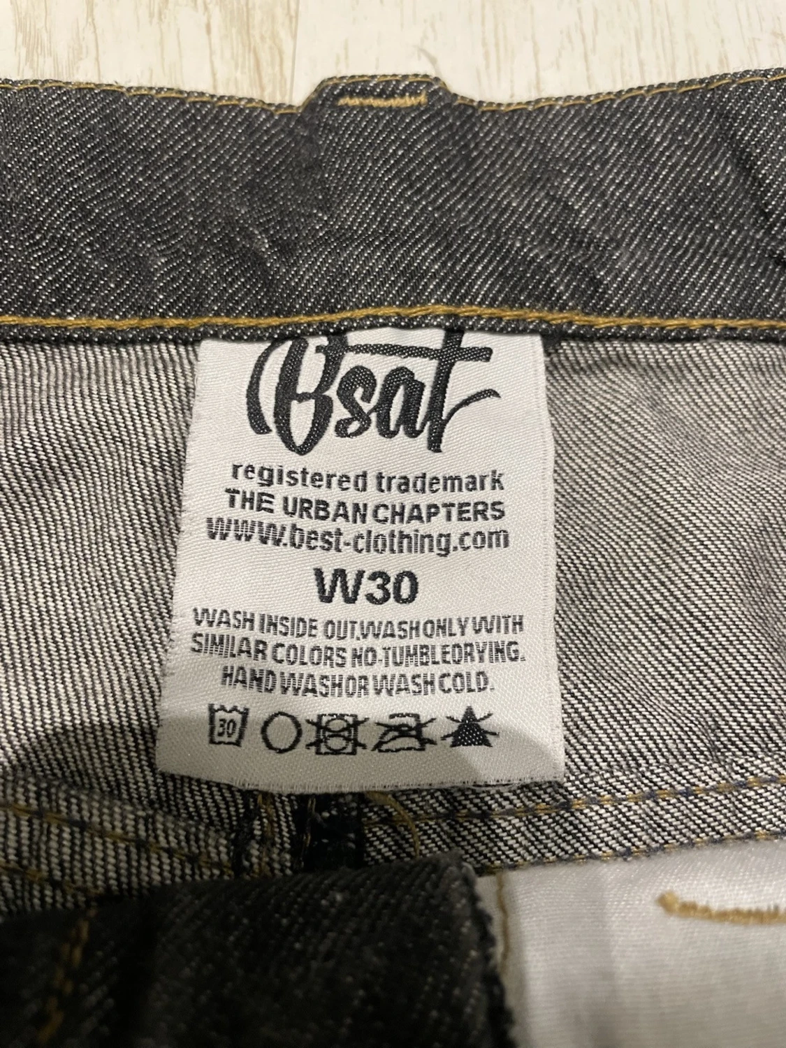 Baggy jeans med graffiti-tryck Bsat - 4