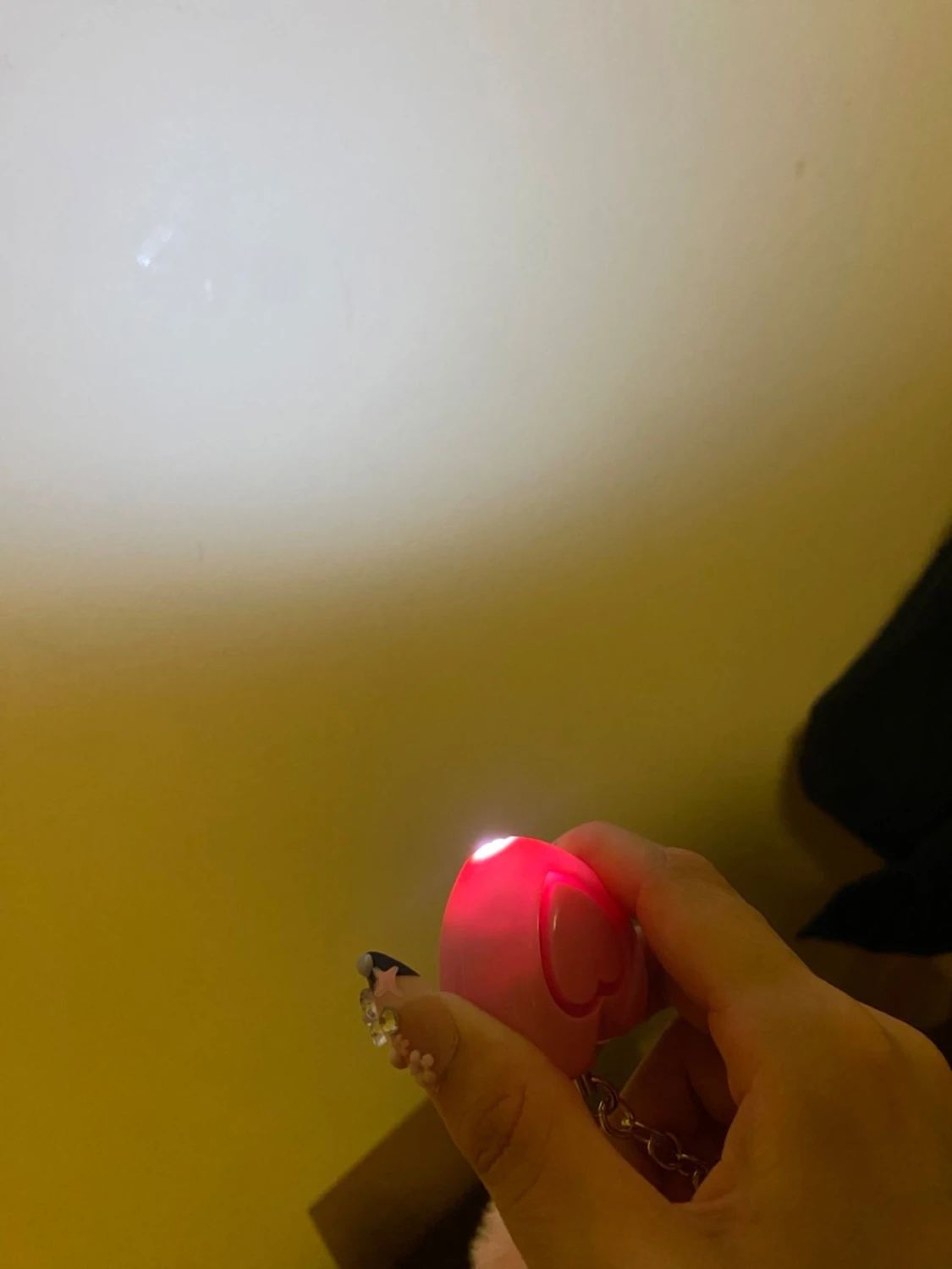 Rosa stitch nyckelring med alarm - 4