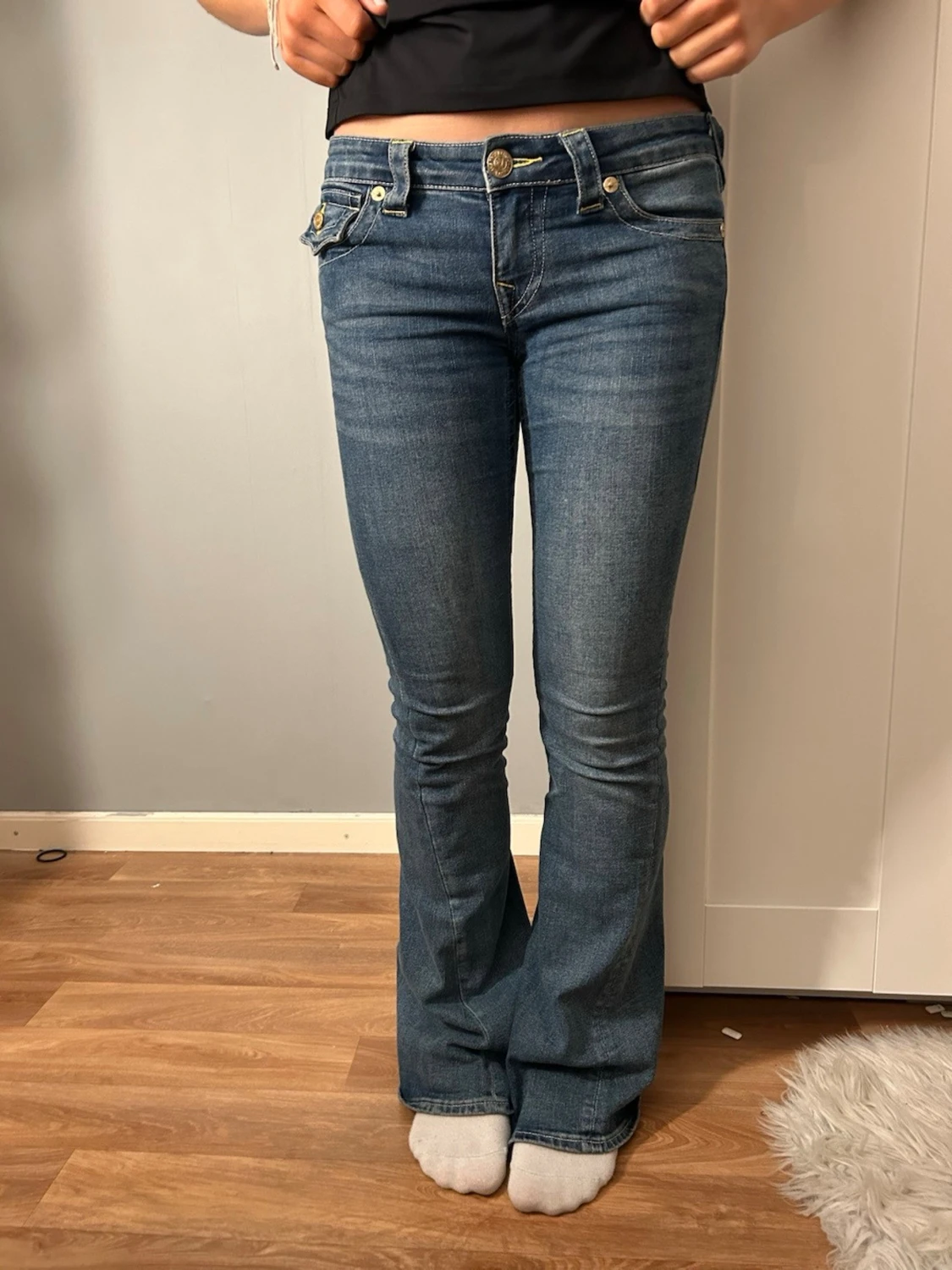 True Religion Joey Low Rise Flare Jeans - 2