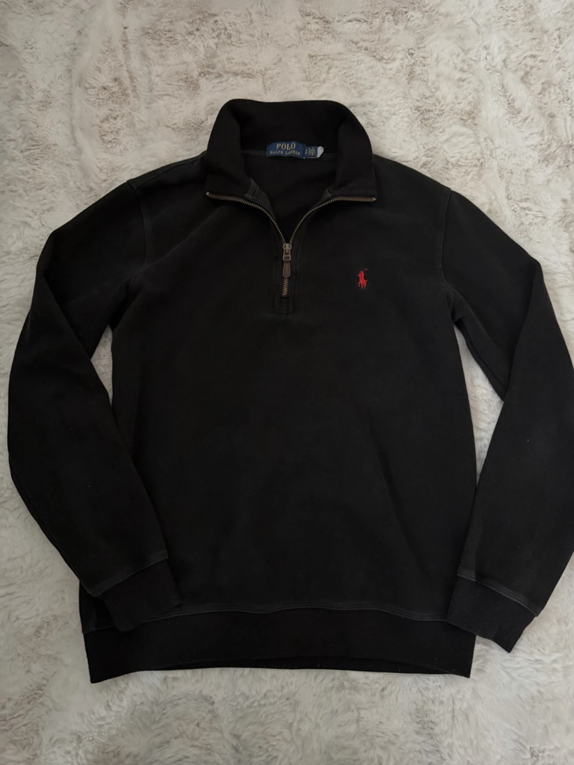 Svart half zip tröja Polo Ralph Lauren