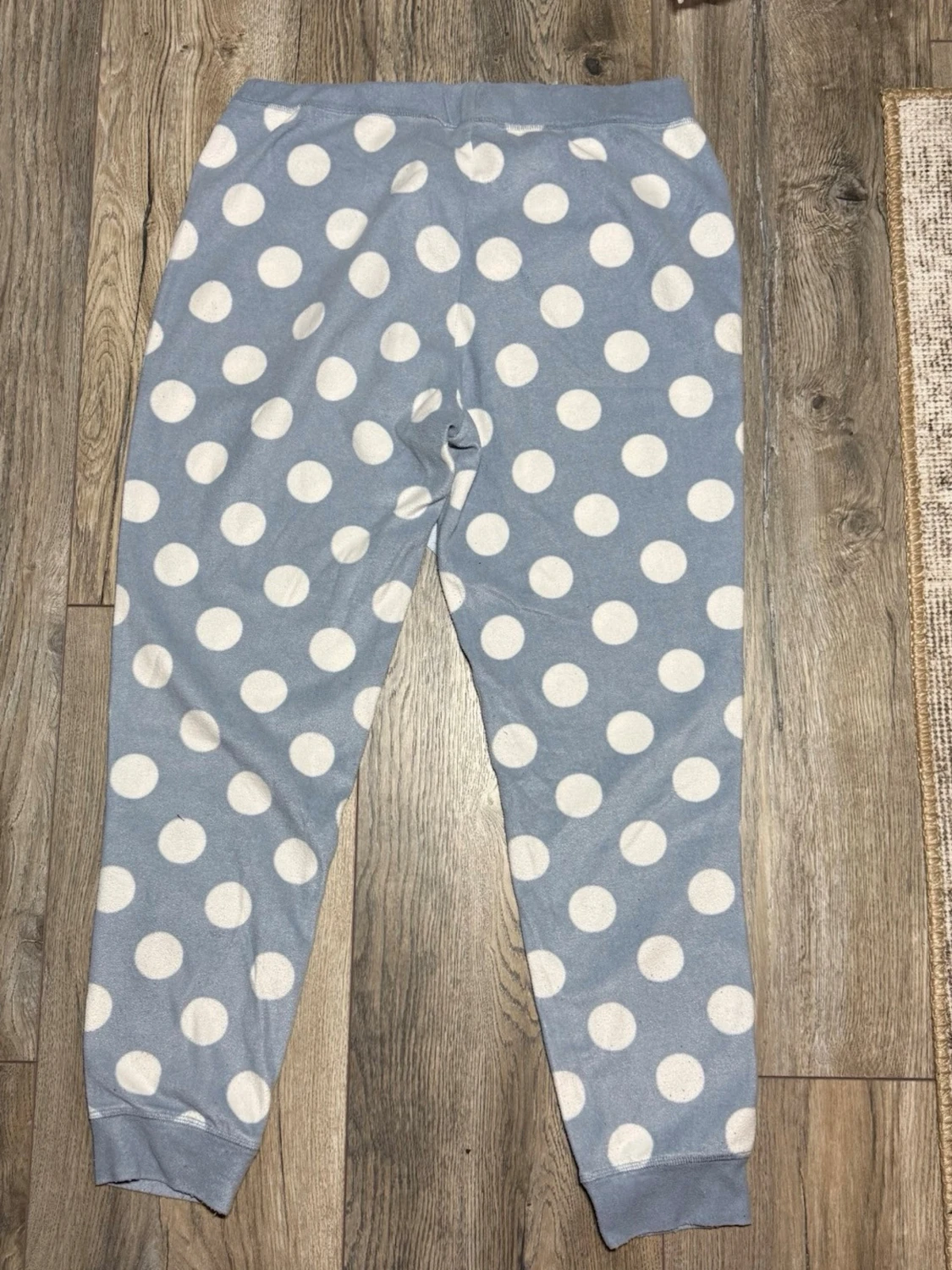 Blå prickiga pyjamasbyxor H&M strl M - 2