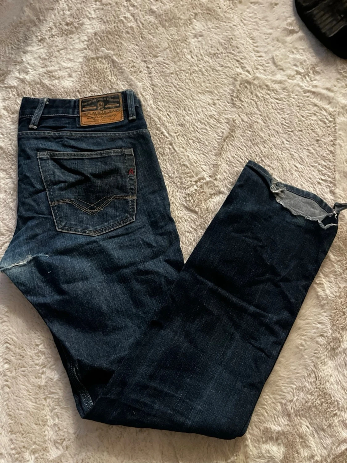 Replay Blue Jeans raka blå jeans - 1
