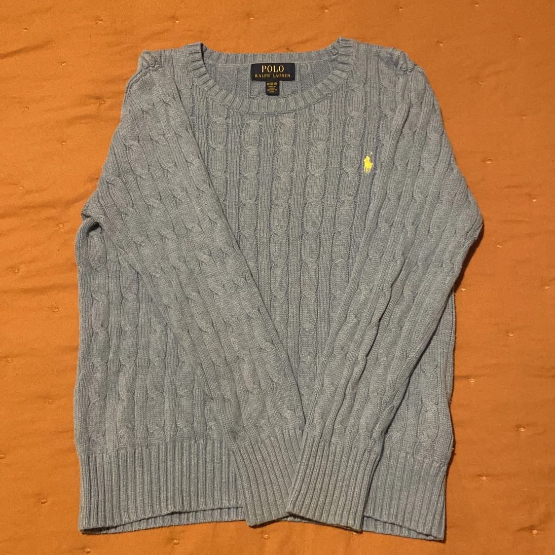 Ljusblå stickad tröja från Polo Ralph Lauren - 1