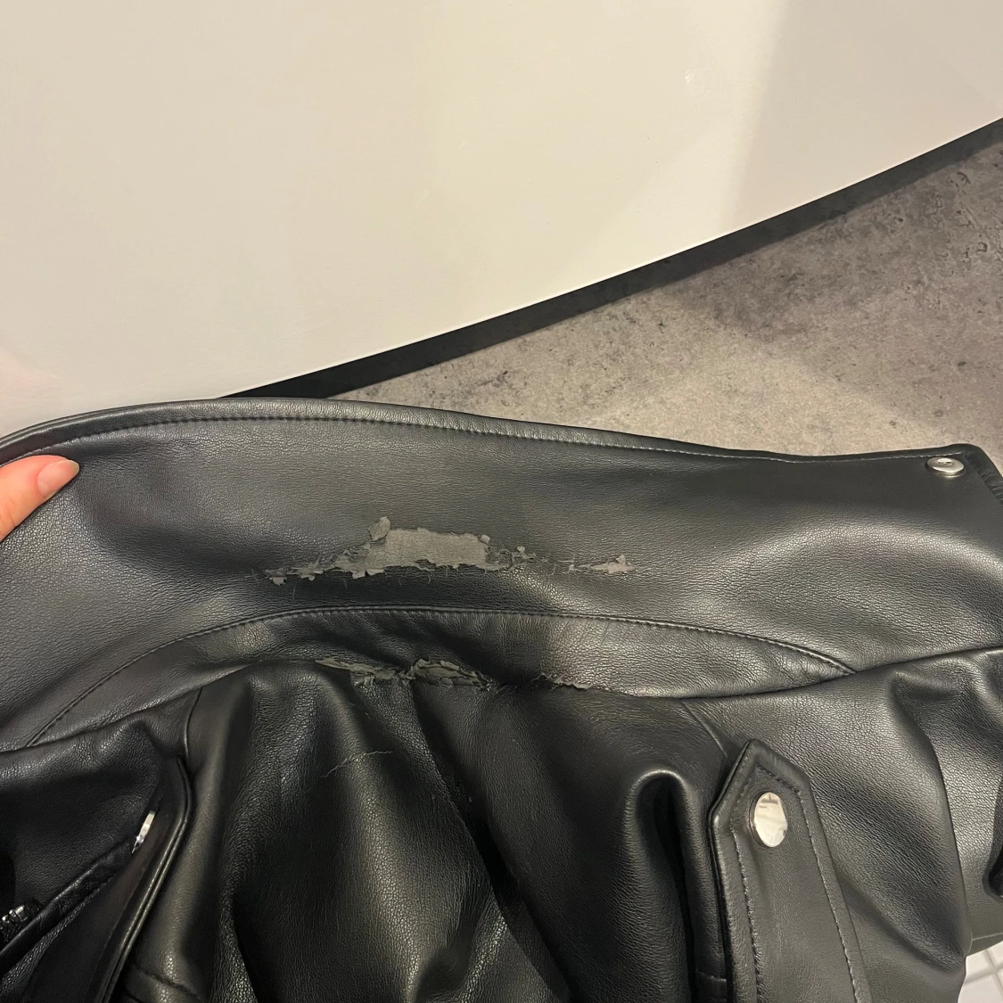 Svart skinnjacka från Zara - 2