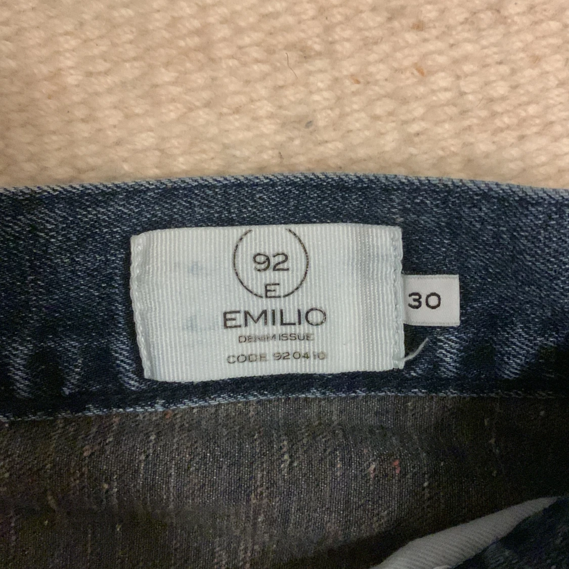 Blå jeans från Emilio, storlek 30 - 2