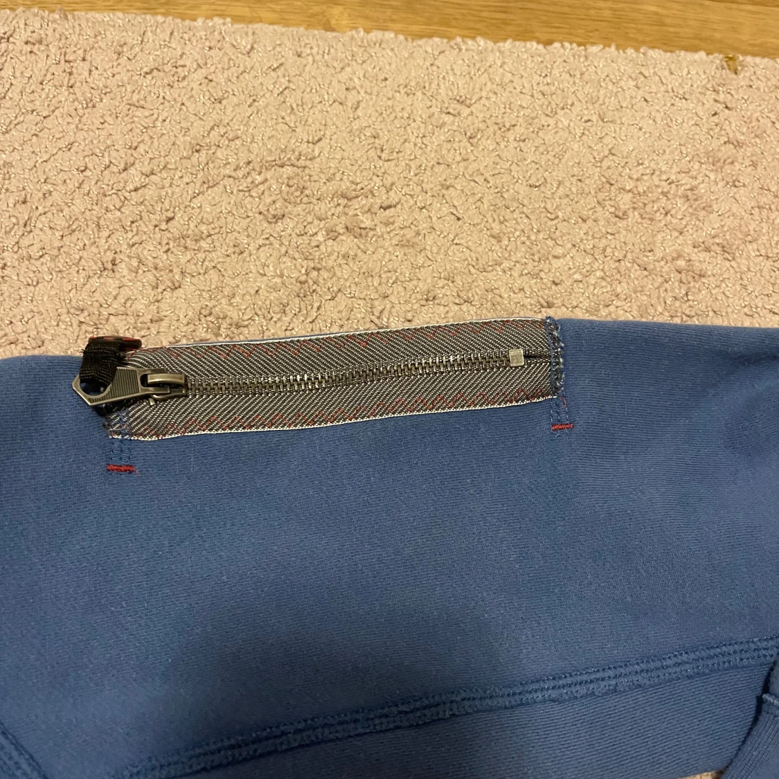 Blå hoodie från Pelle P med dragkedja - 4